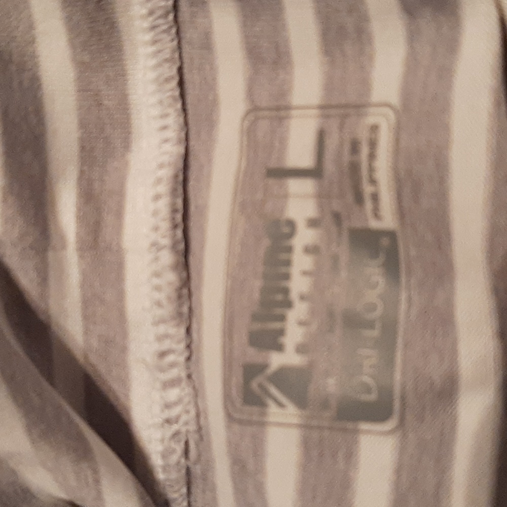 Alpine Design Ruched Striped Top Turtleneck Size L - Picture 5 of 5